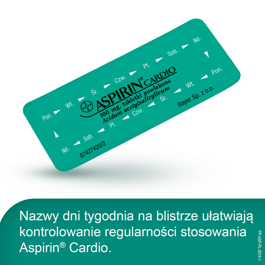 Aspirin Cardio 100 mg, 56 Filmtabletten