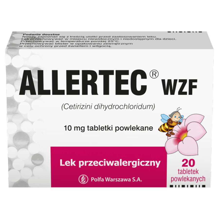 Allertec WZF 10 mg, 20 Filmtabletten