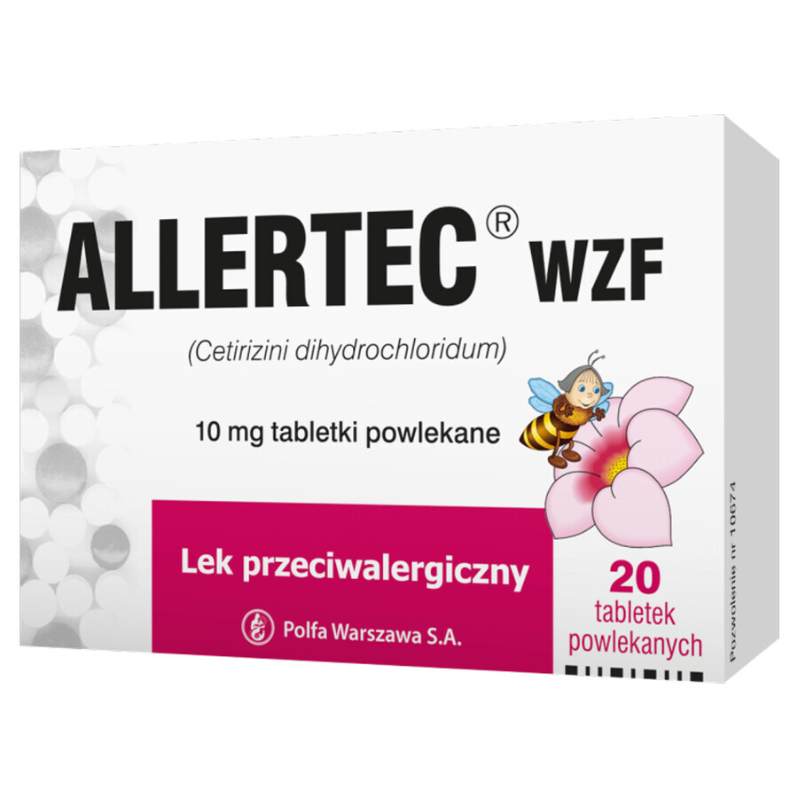 Allertec WZF 10 mg, 20 Filmtabletten