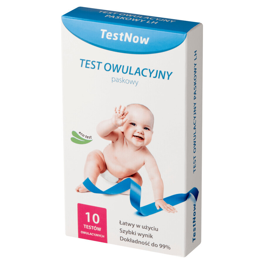 Test Now, Ovulationstest, Streifentest, 10 Stück