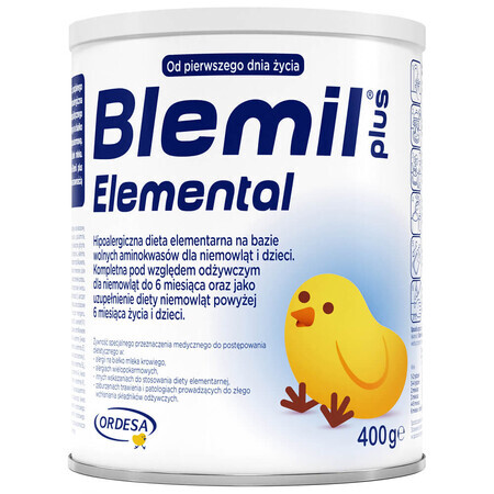 Blemil plus Elemental, Pulver, ab Tag 1, 400 g