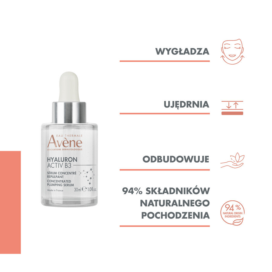 Avene Hyaluron Activ B3 Geconcentreerd Opvullend Serum, 30 ml