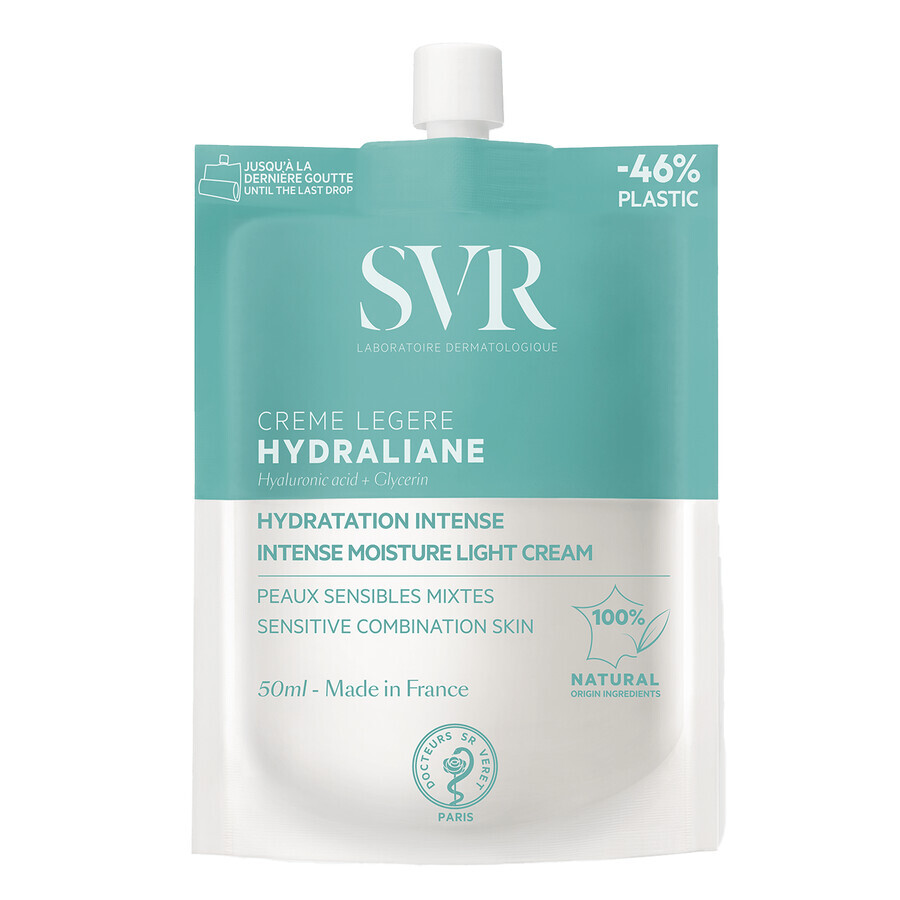 SVR Hydraliane Legere, crema ligera e intensamente hidratante para pieles mixtas, 50 ml