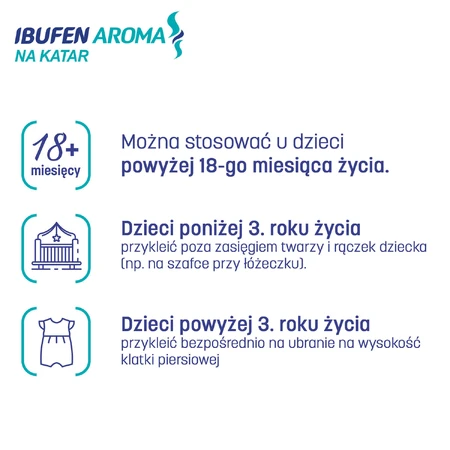 Ibufen Aroma Na Katar, aromapleister, vanaf 18 maanden, 5 stuks