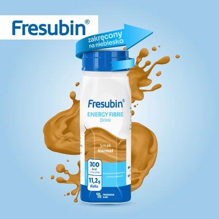 Fresubin Energy Fibre Trinknahrung, Karamellgeschmack, 4 x 200 ml, Fresenius Kabi 