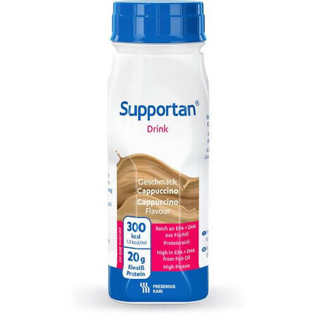 Supportan bevanda nutriente al gusto di cappuccino, 4 x 200 ml, Fresenius Kabi