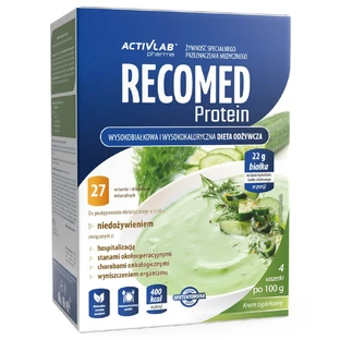 ActivLab Pharma RecoMed Protein, Nährstoffpräparat, Gurkencreme, 100 g x 4 Beutel