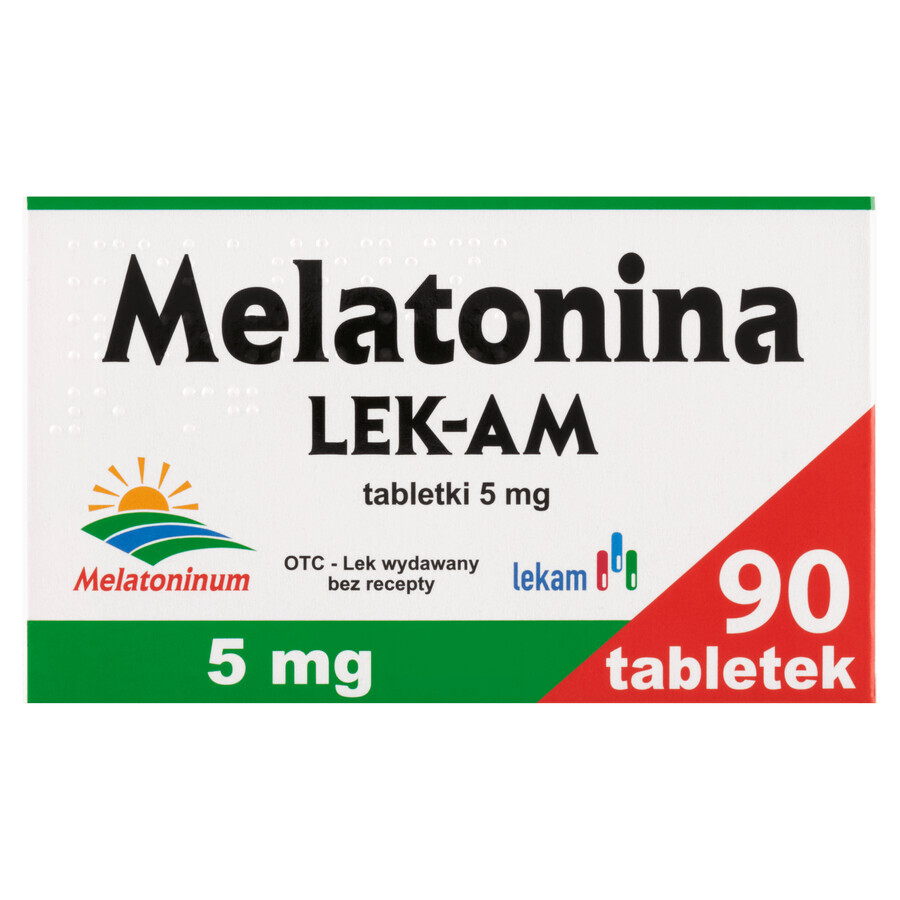 Melatonina LEK-AM 5 mg, 90 compresse