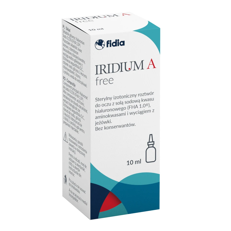 Iridium A Free, hydraterende oogdruppels, oplossing, 10 ml