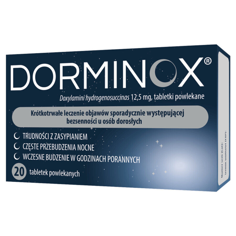 Dorminox 12,5 mg, 20 Filmtabletten