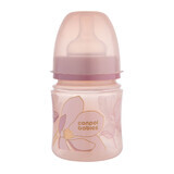 Canpol Babies EasyStart, anti-colic, wide-mouth bottle, Gold, pink, 35/239, from birth, 120 ml