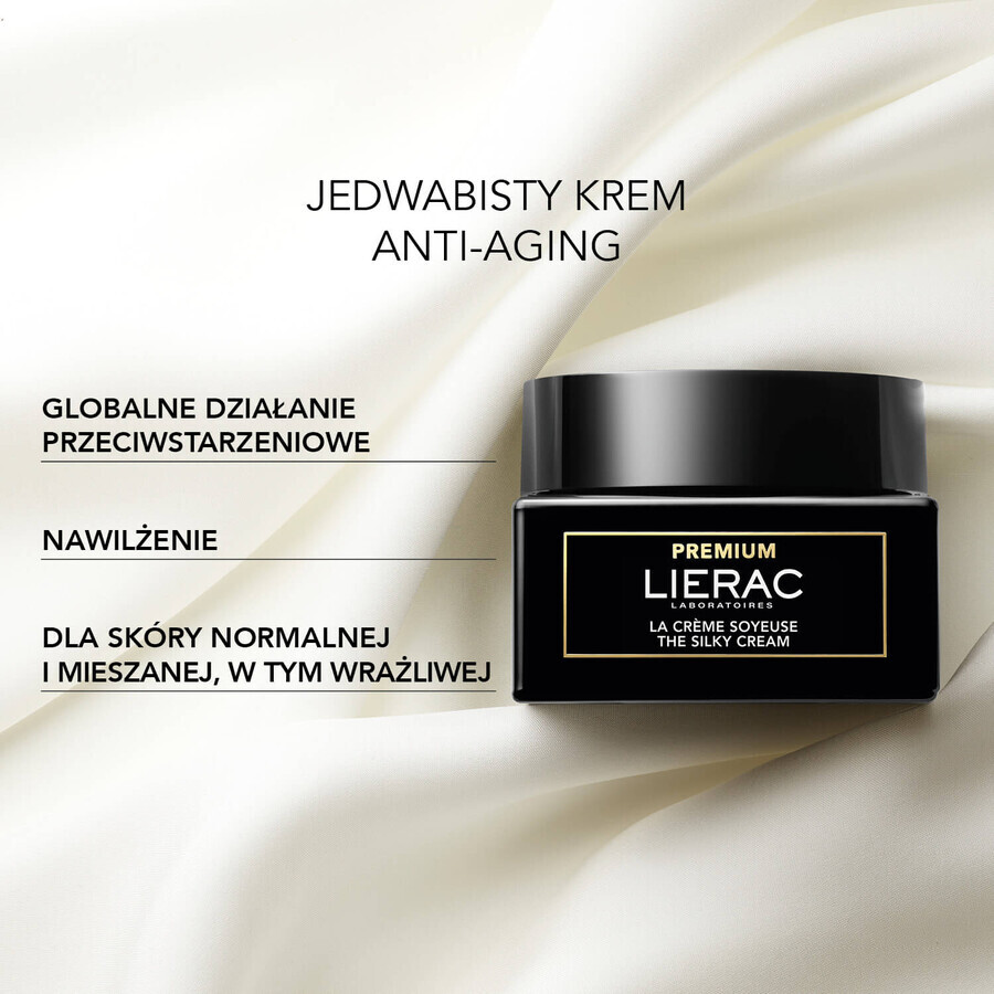 Lierac Premium, crema sedosa antiedad, reserva, 50 ml