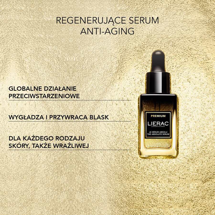 Lierac Premium, sérum regenerador antiedad, recambio, 30 ml