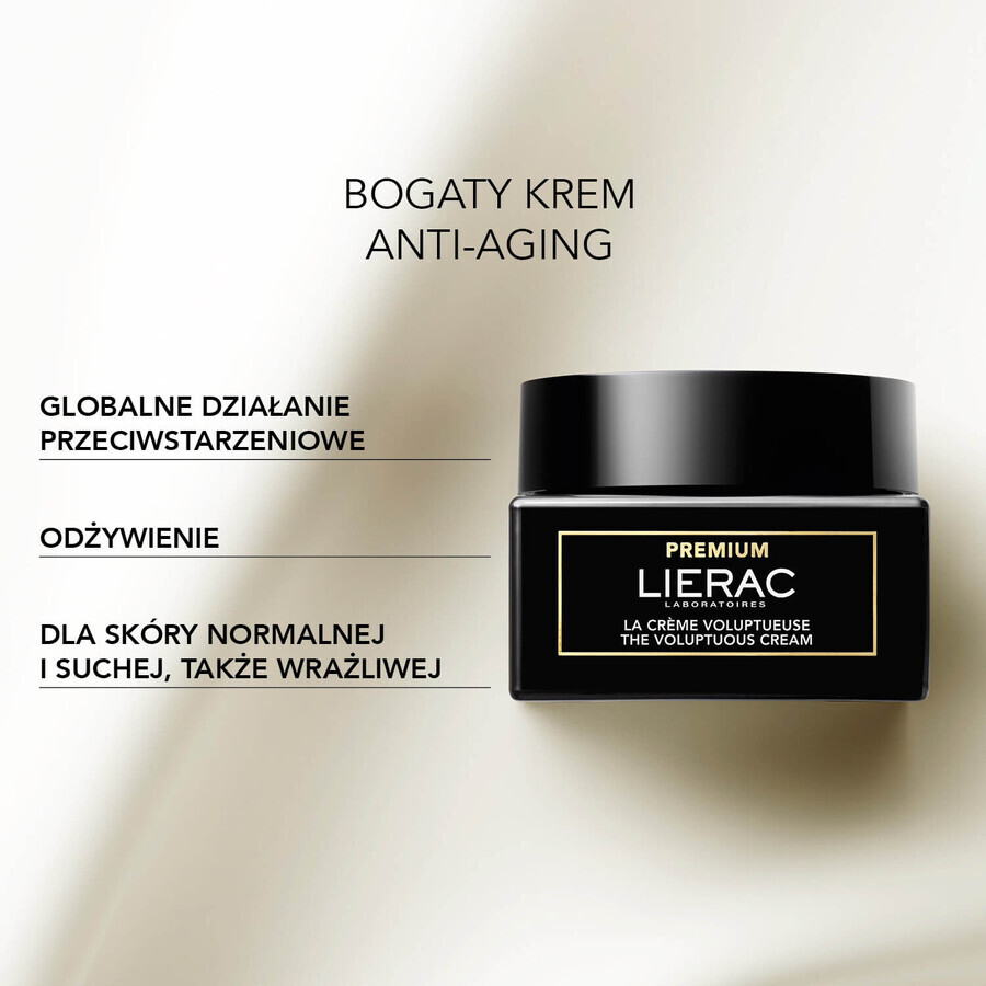 Lierac Premium, crema rica antiedad, 50 ml