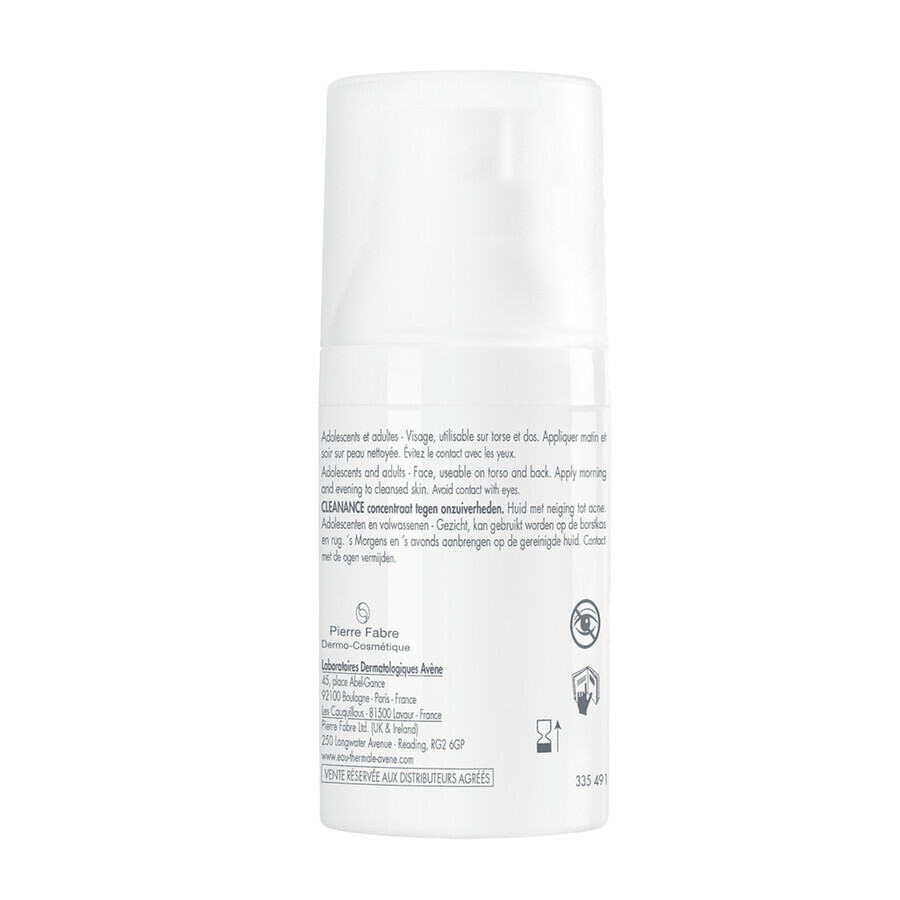 Avene Cleanance ComedoMed, Konzentrat gegen Unreinheiten, zu Akne neigende Haut, 30 ml