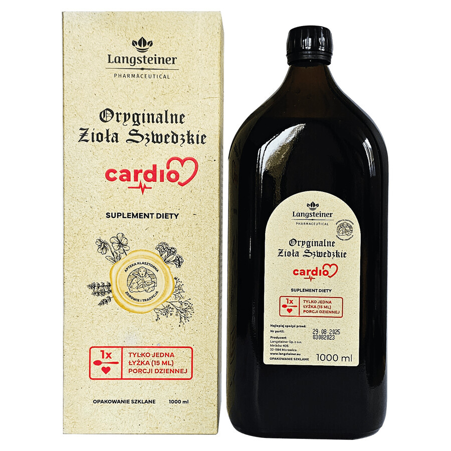 Langsteiner Original Schwedenkräuter Cardio, 1000 ml