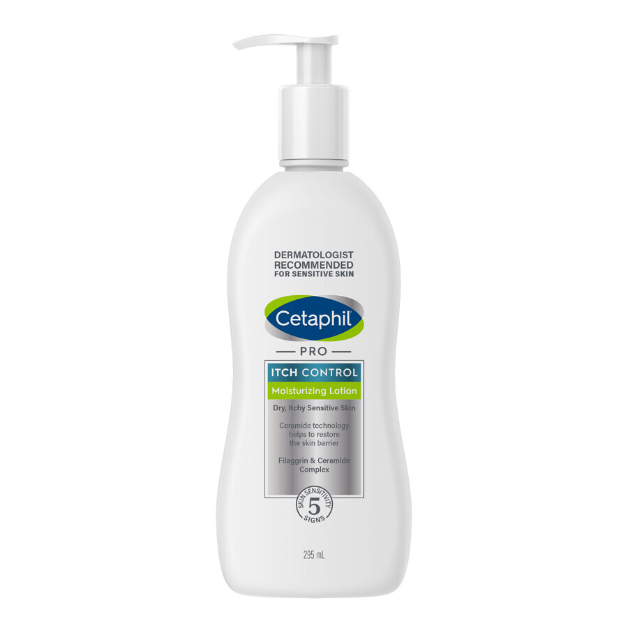 Cetaphil Pro Itch Control, Feuchtigkeitslotion für Gesicht und Körper, für Babys und Kinder, 295 ml