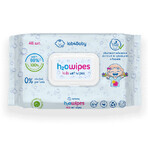 Lab4baby H2O Wipes Baby, șervețele umezite cu apă, de la naștere, 48 bucăți