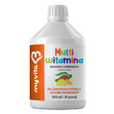 MyVita Multivitamin Liquid, multivitamínico para niños y adultos, 500 ml ENVASE CONTAMINADO