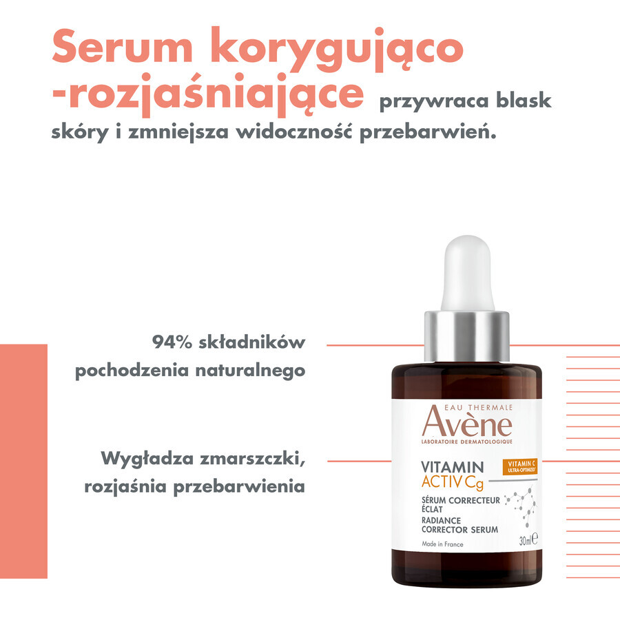 Avène Vitamin Activ Cg, sérum correcteur et éclaircissant, 30 ml