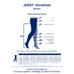 Jobst Ultra Sheer, Kompressionsstrümpfe, CCL2, geschlossene Fußspitze, Größe 2, natur