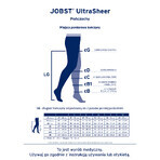 Jobst Ultra Sheer, ciorapi de compresie, CCL2, vârf închis, mărimea 5, natural