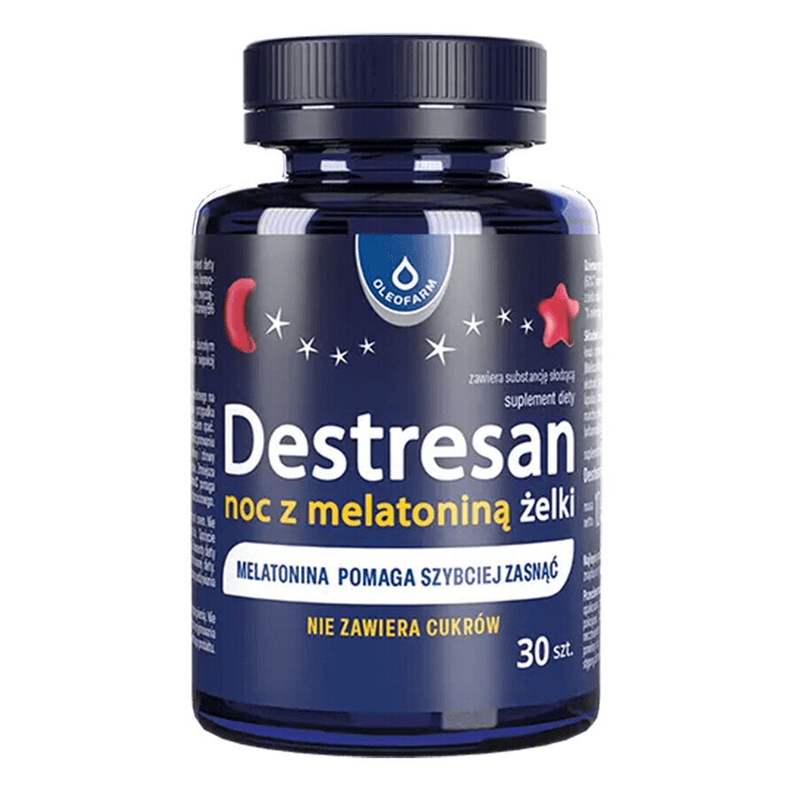 Destresan Night mit Melatonin-Gelee, Kirschgeschmack, 30 Stück