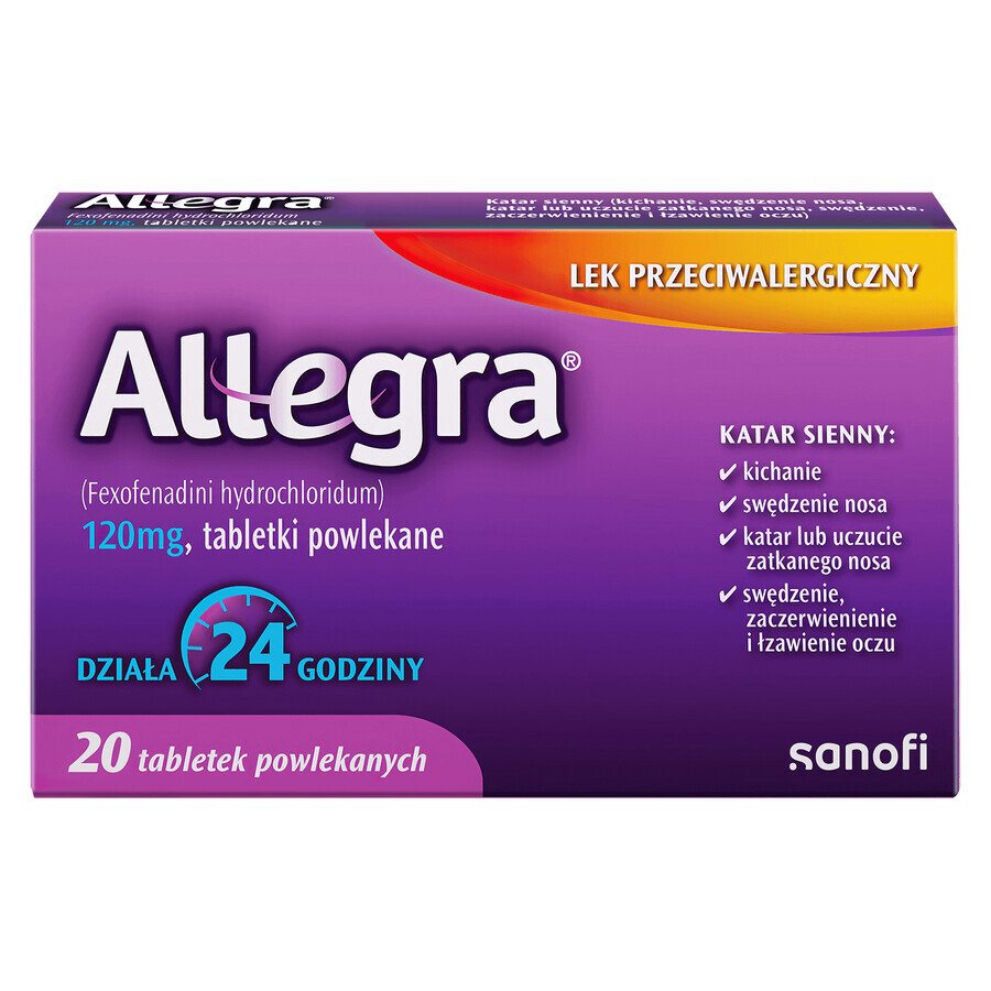 Allegra 120 mg, 20 Filmtabletten