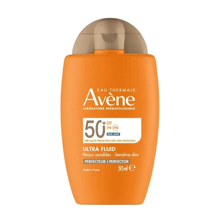 Avene Ultra Fluid Perfector, Sonnenschutzmittel für das Gesicht, empfindliche Haut, SPF 50+, 50 ml
