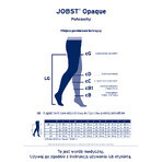 Jobst Opaque, Kompressionsstrümpfe, CCL2, geschlossene Spitze, Größe 4, natur