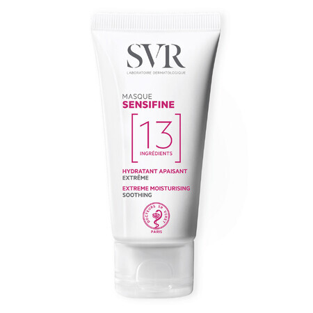 SVR Sensifine Masque SOS, mascarilla calmante para pieles irritadas, reactivas e hipersensibles, 75 ml