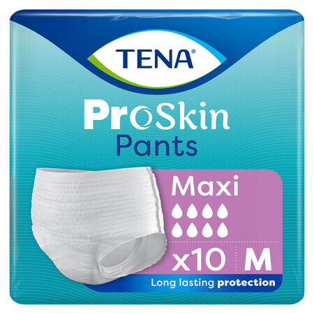 Tena Pants ProSkin, absorbierender Slip, Größe M, 80-110 cm, Maxi, 10 Stück