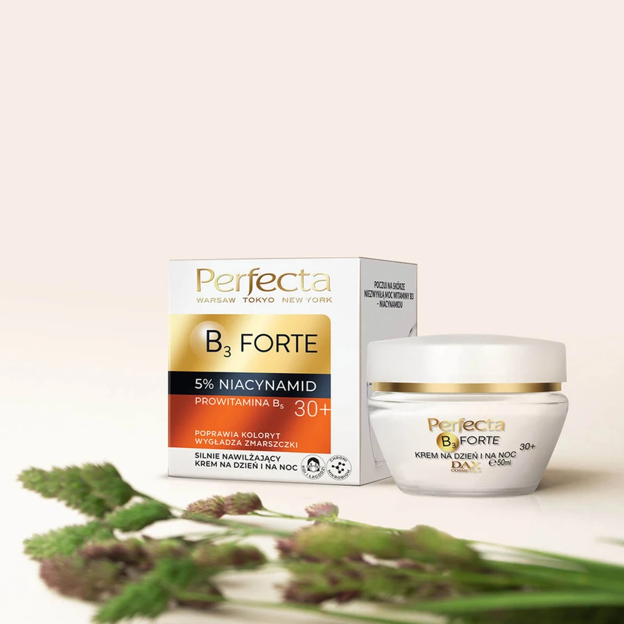 Perfecta B3 Forte 30+, stark feuchtigkeitsspendende Gesichtscreme, Tag und Nacht, 50 ml 