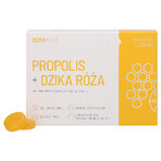 SEMA Lab Propolis + Wildrose, Honig- und Zitronengeschmack, 24 Lutschtabletten