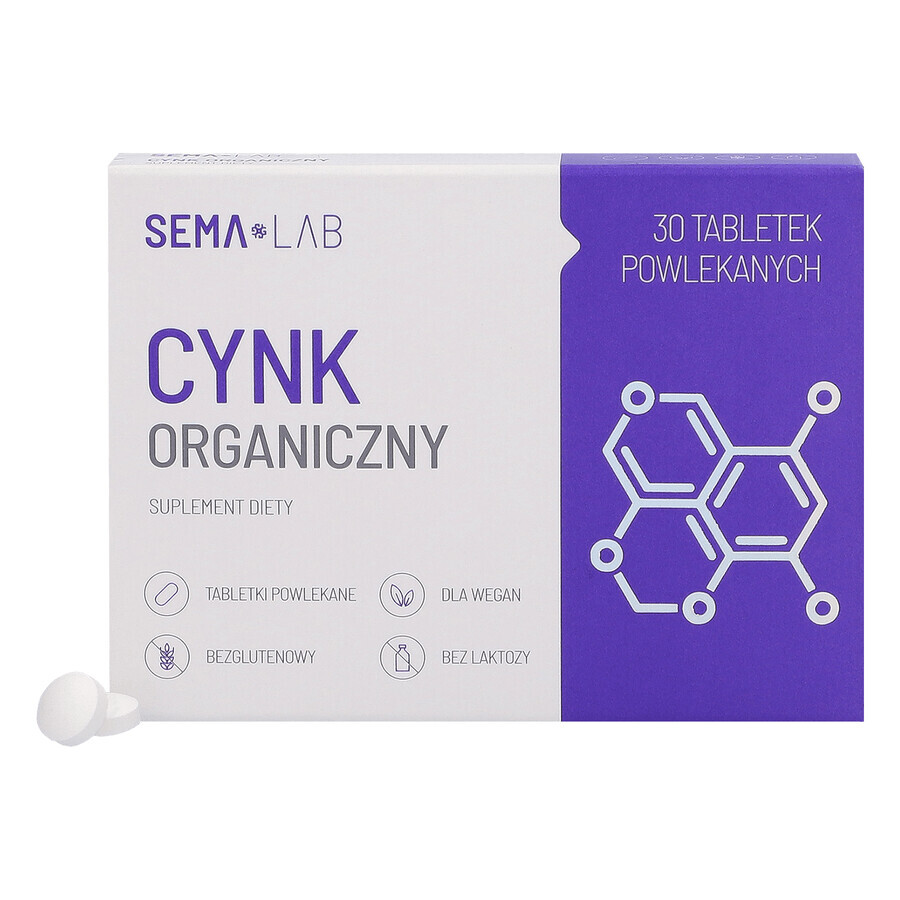 SEMA Lab Bio-Zink, 30 Filmtabletten