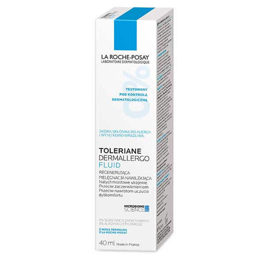 La Roche-Posay Toleriane Dermallergo, flüssige, regenerierende Feuchtigkeitspflege, 40 ml