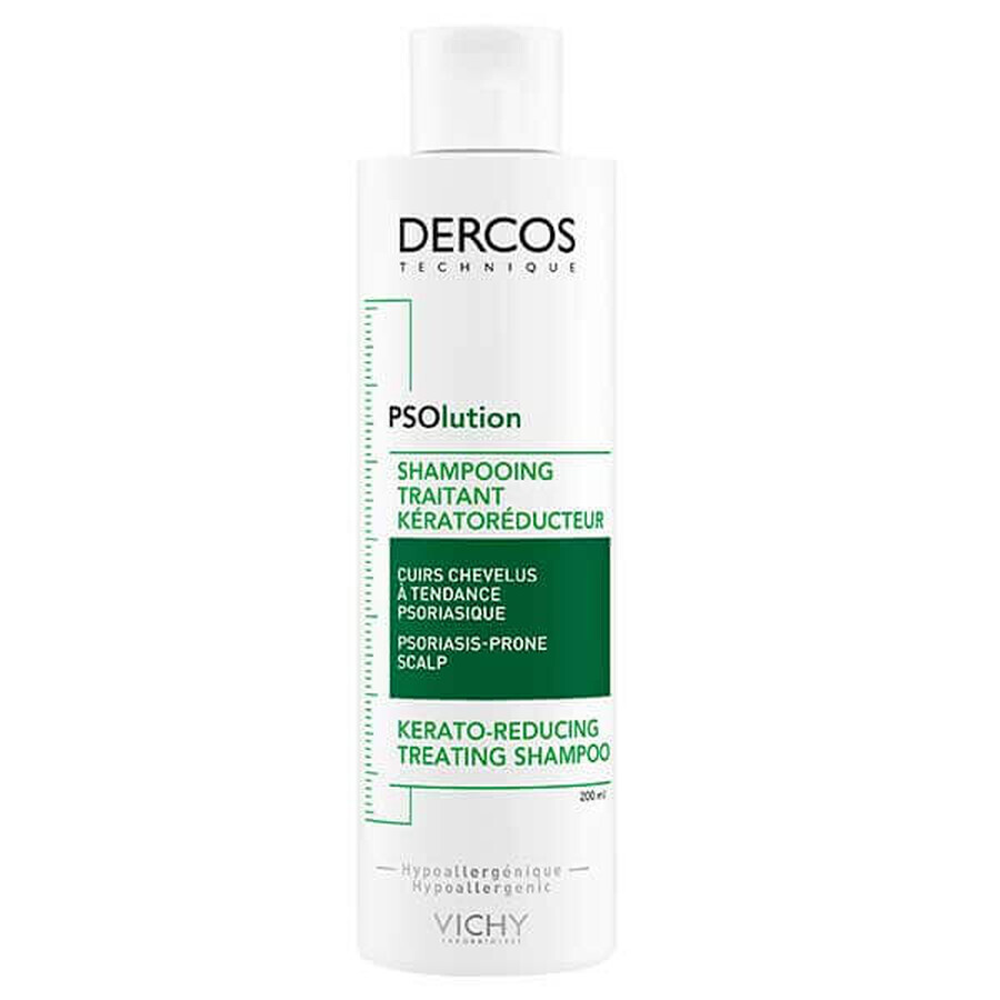 Vichy Dercos PSOlution, shampoo cheratolitico per capelli, 200 ml