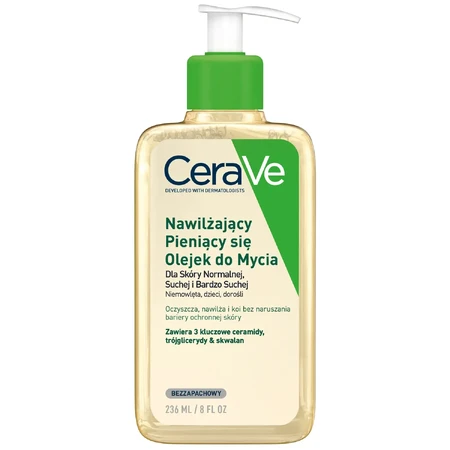 CeraVe, feuchtigkeitsspendendes schäumendes Öl mit Ceramiden zum Waschen, 236 ml