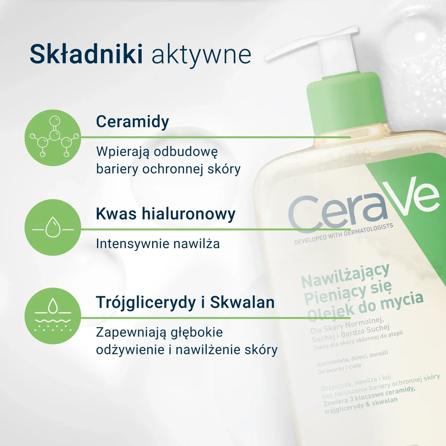 CeraVe, feuchtigkeitsspendendes schäumendes Öl mit Ceramiden zum Waschen, 473 ml