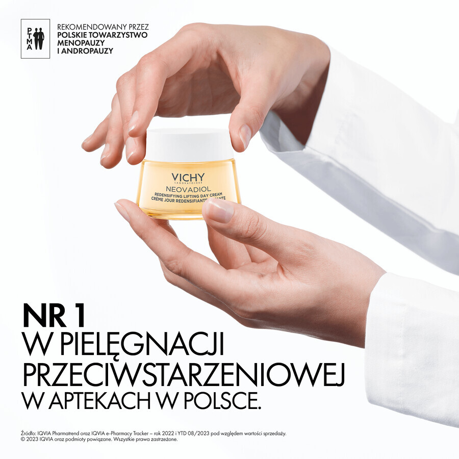 Vichy Neovadiol Peri-Menopause, straffende Tagescreme zur Wiederherstellung der Dichte, normale Haut und Mischhaut, 50 ml