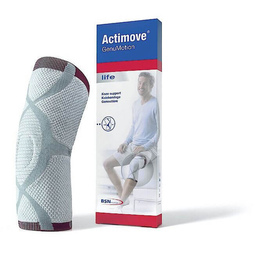 Orteza pentru genunchi Actimove GenuMotion White, Marimea M, BSN Medical