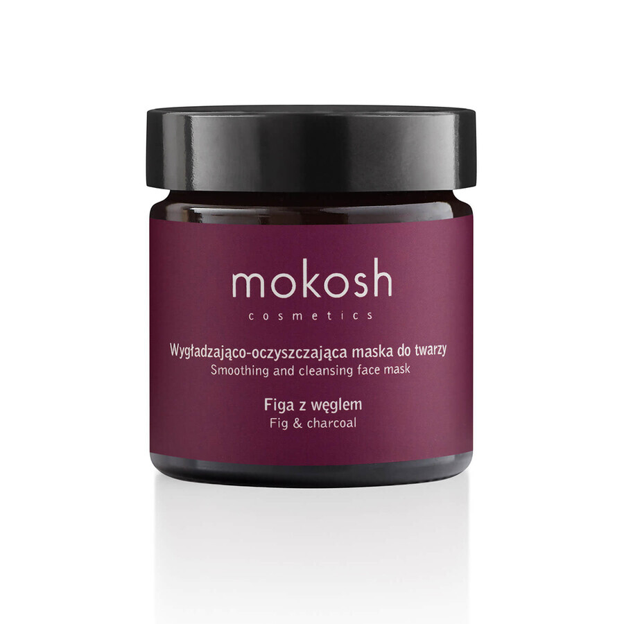 Mokosh, masque lissant et nettoyant, figue avec charbon, 60 ml