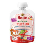 Holle, Fruit mousse in tube, Tasty Turtle, apple, pear with yogurt, from 8 months, 85 g