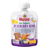 Holle, Fruit mousse in a tube, Blueberry Bear, blueberries, apples, bananas with yogurt, from 8 months, 85 g