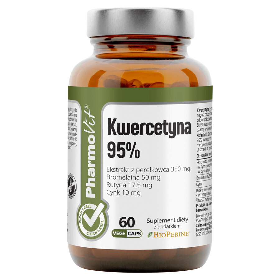 PharmoVit Quercetin 95%, 60 capsule vegetale