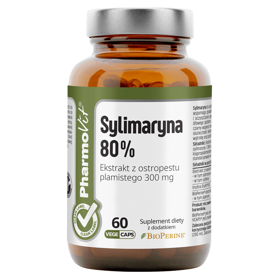 PharmoVit Silimarina 80%, 60 capsule vegetali