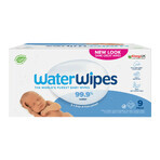 WaterWipes Bio, Feuchttücher, Wasser, von Geburt an, 9 x 60 Stück