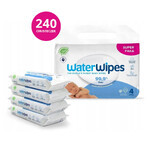 WaterWipes Bio, wet wipes, water, from birth, 4 x 60 pcs