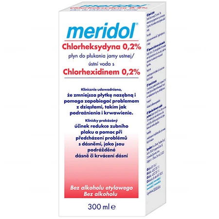 Meridol Chlorhexidin 0,2%, Mundspülung, alkoholfrei, 300 ml
