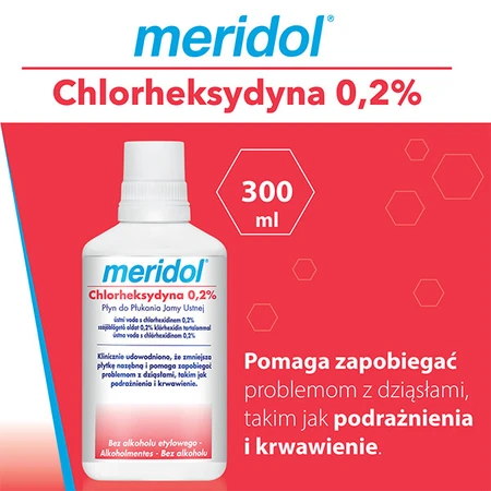 Meridol Chlorhexidin 0,2%, Mundspülung, alkoholfrei, 300 ml